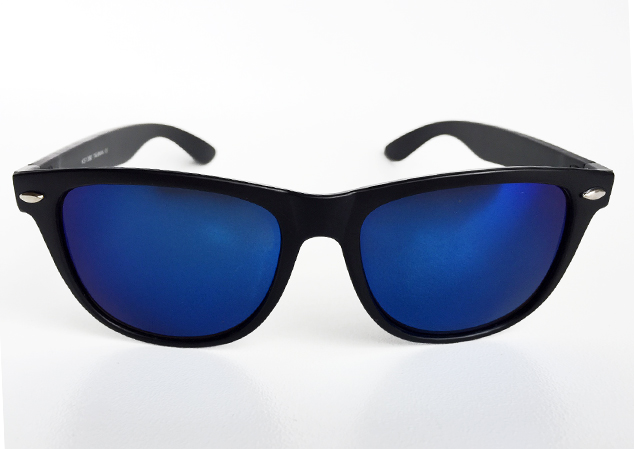 Wayfarer zonnebril met blauw glas - sunlooper.nl - billede 3