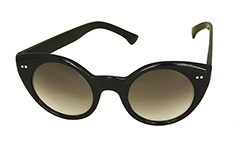 Zwarte Cateye (Kattenogen) vintage stijl zonnebril.