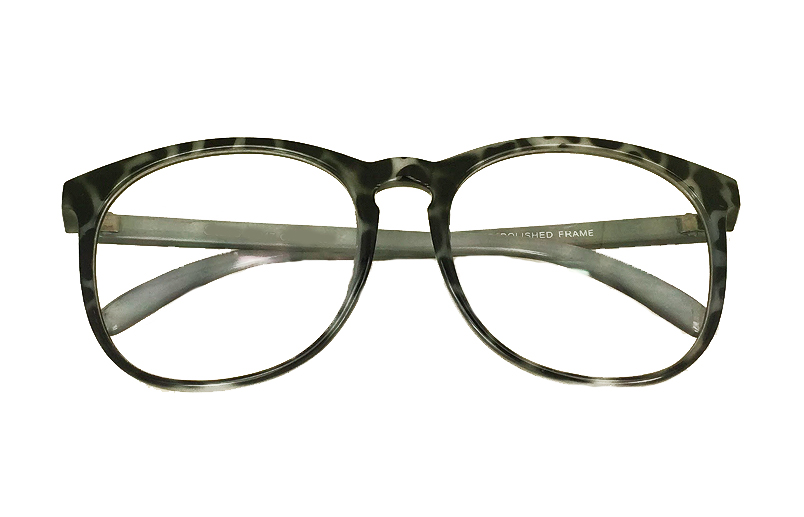 Brillen zonder sterkte met heldere glazen in grijs-zwart ontwerp. - sunlooper.nl - billede 2