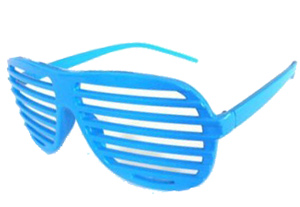 Turquoise shutter zonnebril 