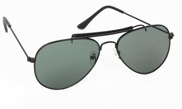 Zwarte aviator zonnebril