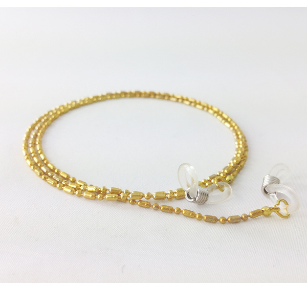 Gouden brillenketting.