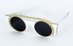 Exclusieve en speciale witte zonnebril - Design nr. 1043