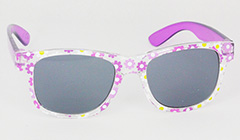 Meisjeszonnebrillen met bloemen. - Design nr. 3102