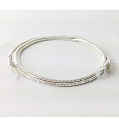 Zilverkleurige brillenketting. - Design nr. 3159