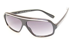 Zwart met gele aviator zonnebril - Design nr. 388
