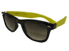 Zwart met gele wayfarer - Design nr. 668